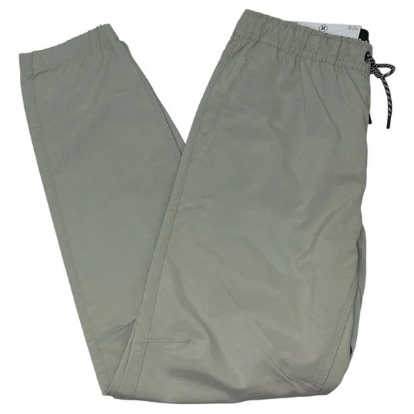 Hurley Men’s Pacer Stretch Twill Jogger Pants Light Grey Size Small NWT - Picture 15 of 16